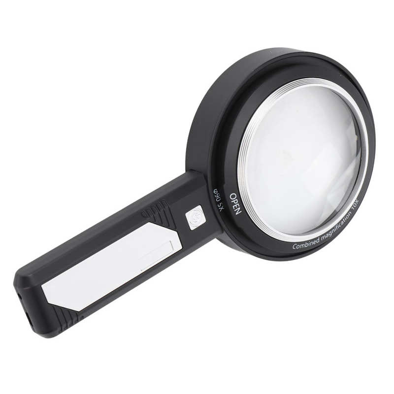 LED Lighted Magnifier 6 LED Handheld Magnifying Glass 250mAh Battery Charging for Read Books