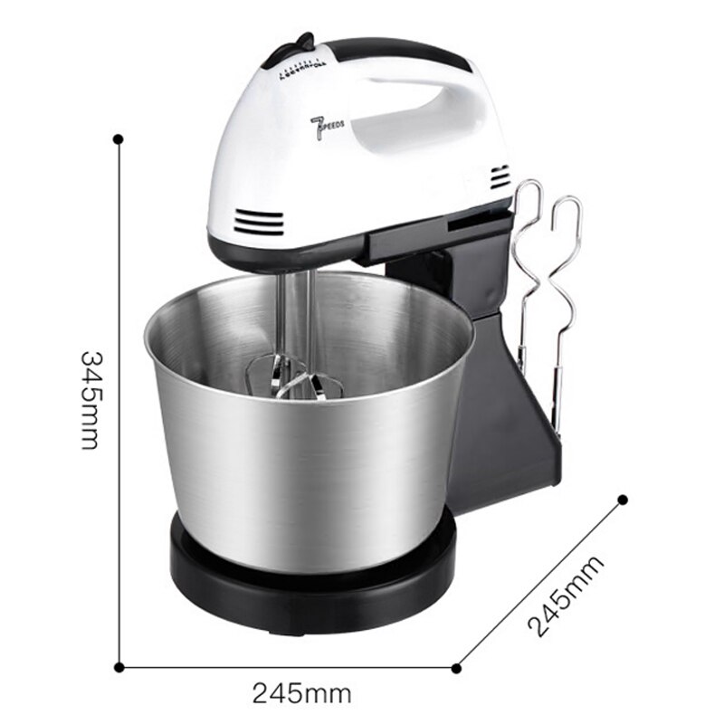 Automatisk 7 -trinns kake eggemikser blender elektrisk stå miksere deig krok visp visp håndholdt mel brød egg visp blender