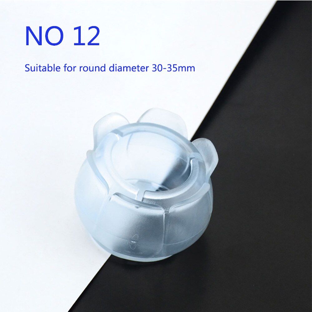 4 Stks/partijen Tafel Stoel Been Mat Siliconen Antislip Stoel Been Caps Voet Bescherming Cover Pads Houten Vloer Protectors 12/24/32Pcs: NO.12