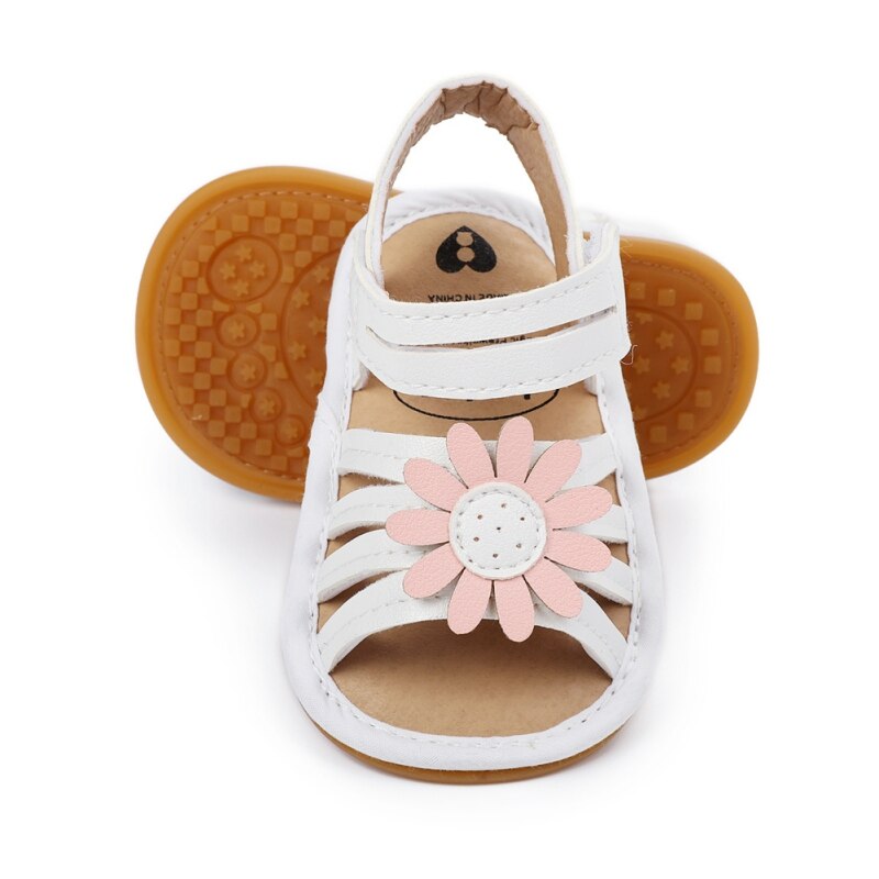 Sandaal Pasgeboren Baby Meisje Zomer Bloem Mode Zachte Zool Antislip Prinses Baby Schoenen Kinderen Strand Schoenen