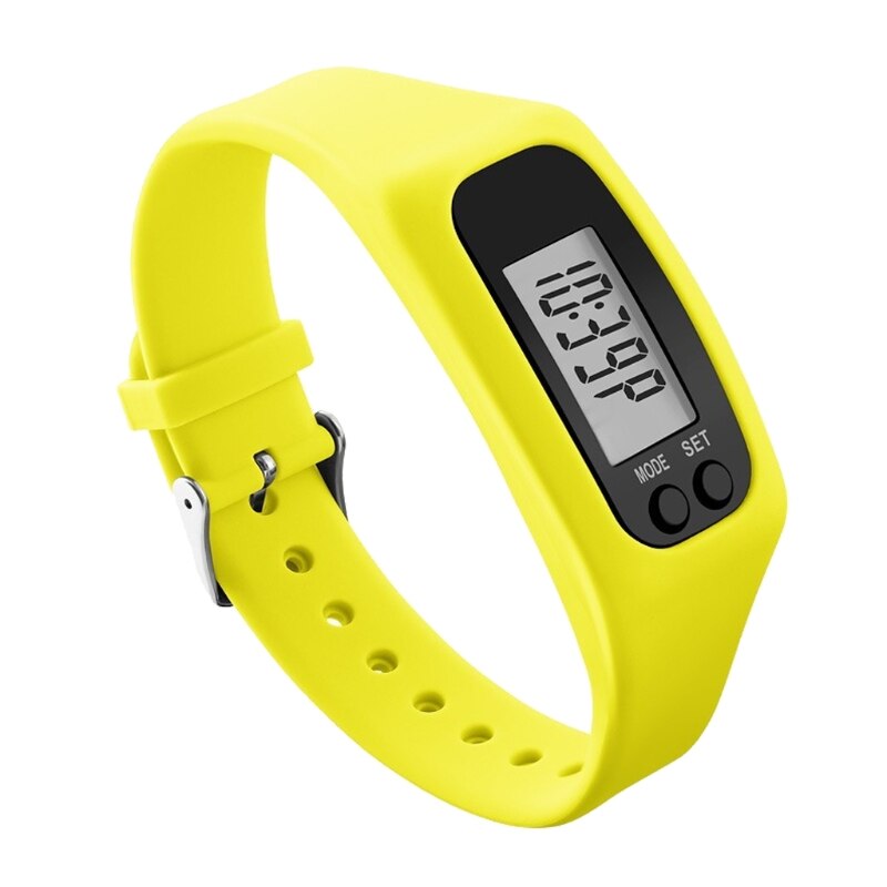 Display Fitness Gauge Step Tracker Sports Smart Wrist Watch Bracelet LED Pedometer Run Step Walking Calorie Counter
