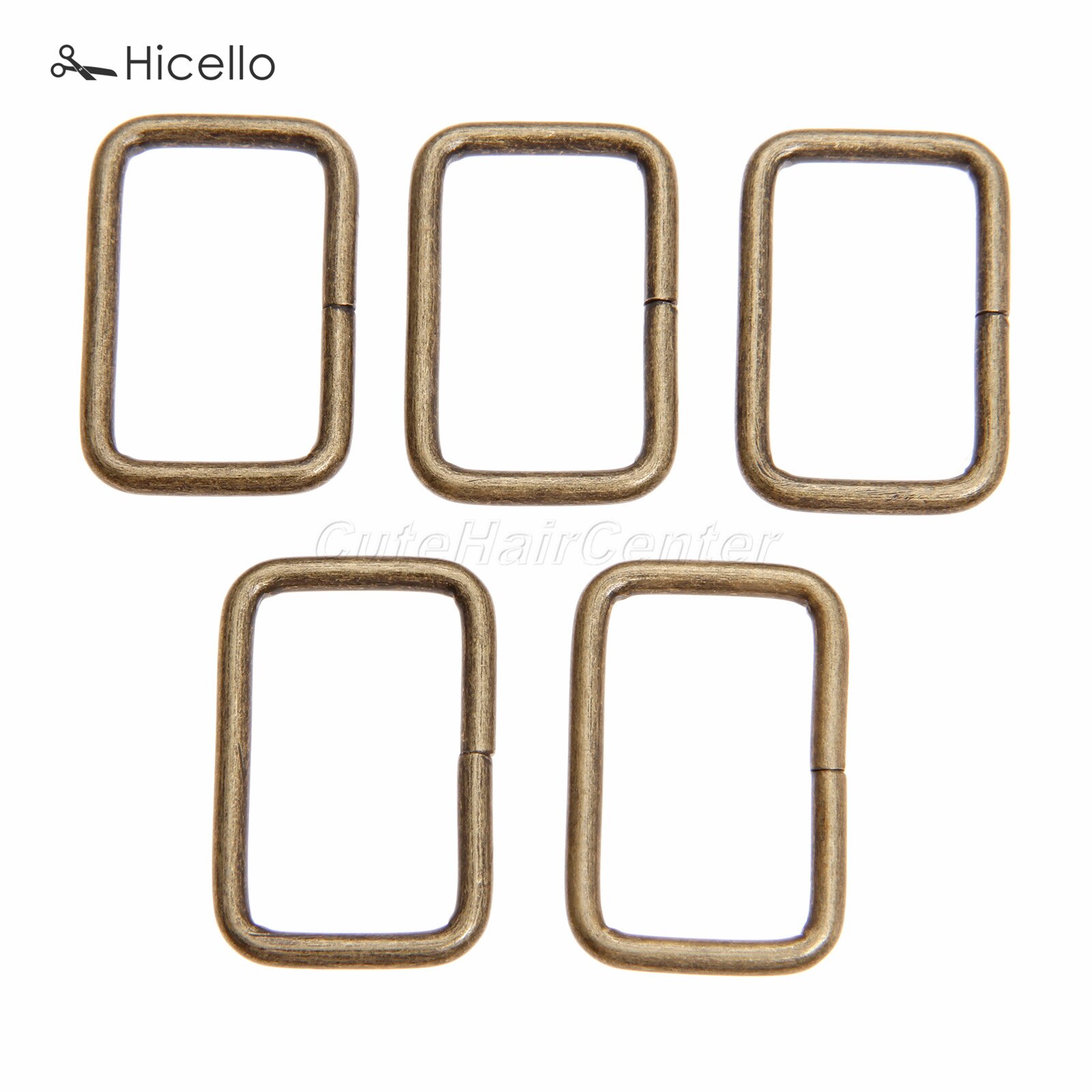 20Pcs/lot Metal square ring buckles Garment Belt DIY Needlework Luggage Sewing handmade Bag purse buttons Bronze Silver Hicello: Bronze 25cm 16cm
