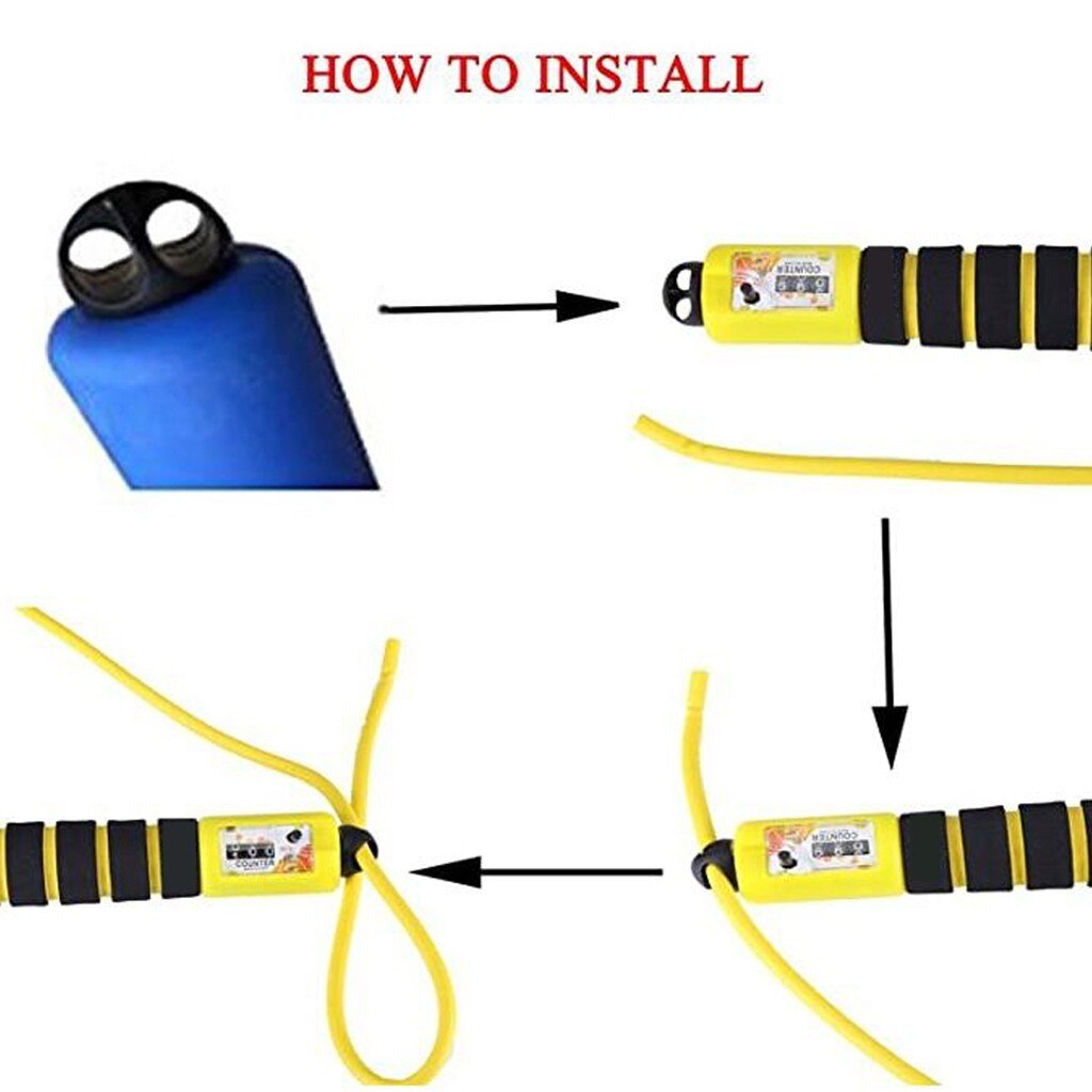 Adjustable Jump Rope With Comfortable Handles And Counter Sport Accessories