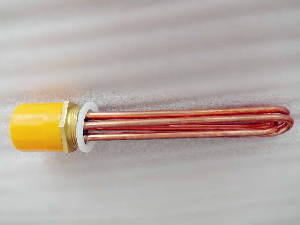 Red Copper 9 kW, 220V/380V, Heating Element U Shaped DN40(47mm). Electric Heating Tube Heater For Water Tank