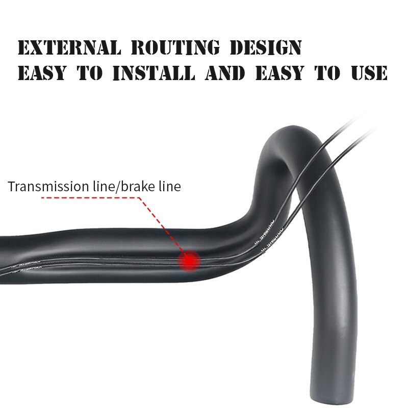 KOOTU Fahrrad Lenker Carbon Fiber 420MM/440MM Mountainbike/Mountainbike Lenker Carbon Rennrad lenker Fahrrad