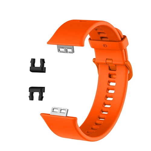 Polsband Voor Huawei Horloge Fit TIA-B09 Model Smart Horloge Accessoires Armband Strap Voor Huawei Fit Lus Verstelbare Polsband: Orange
