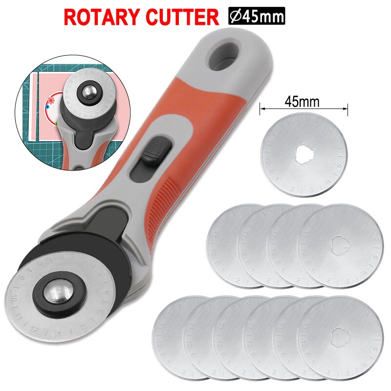 45mm rotačná rezačka náhradné čepele vhodné pre olfa dafa fiskars rotačná rezačka tkanina papier kruhový rezací ploter na rezanie remeselnej kože