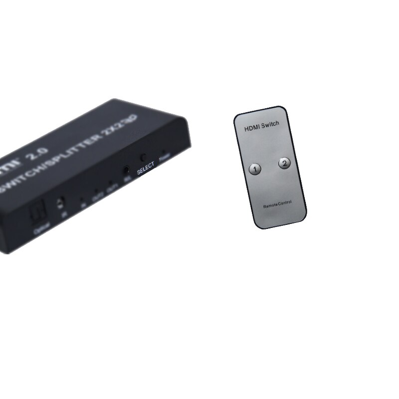 HDMI-compatible Splitter 2 in 2 out HD Computer Notebook Monitor Displayer Splitt Two Computers Share With Remote control switch