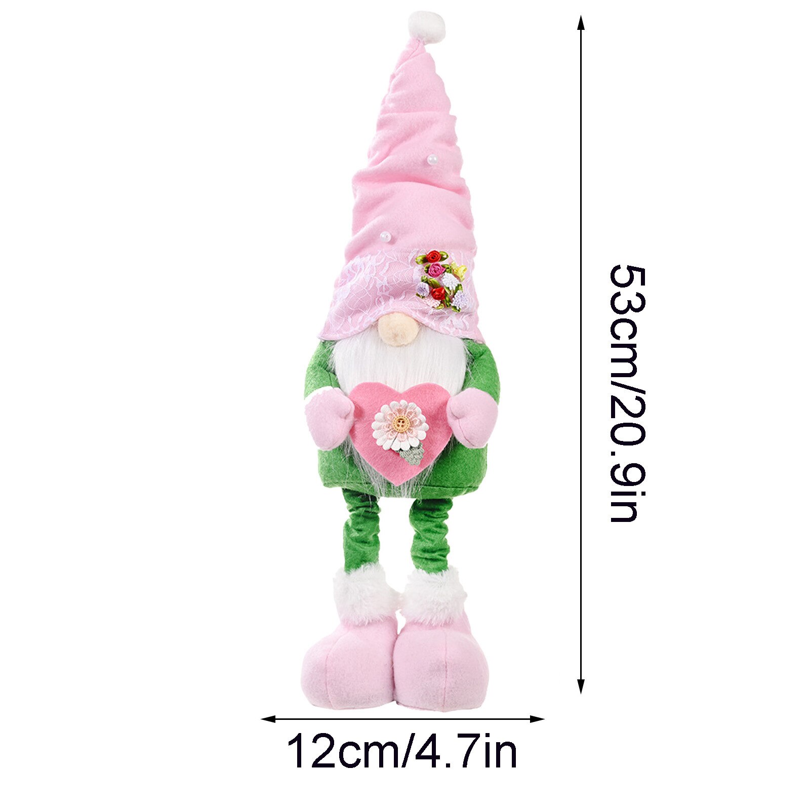 Spring Flowers Dwarf Gnome Mother's Day Gnomes Home Decoration Stuffed Soft Doll Cushion Sofa Pillow Xmas: F