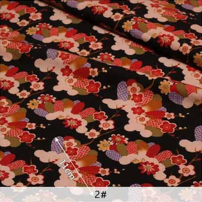 Stil japansk bomuld blomstret stof symateriale til gør-det-selv kvindekjoler og tøj  ja140