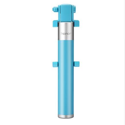 Original Huawei Honor Selfie Stick Monopod Wired Selfi Self Stick Extendable Handheld Shutter for iPhone Android Huawei: blue