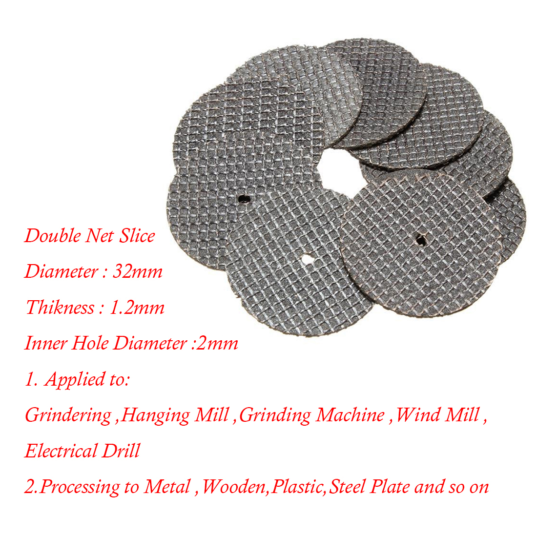 30Pcs 32mm Dremel Accessories Resin Fiber Abrasive Tool Cutting Discs Cut Off Wheel Sanding Discs Rotary Dremel Cutting Tool