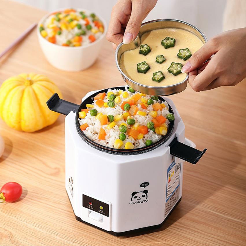 1.2l bærbar madkasse mini elektrisk ris komfur damper måltid termisk opvarmning automatisk madbeholder varmere gryde