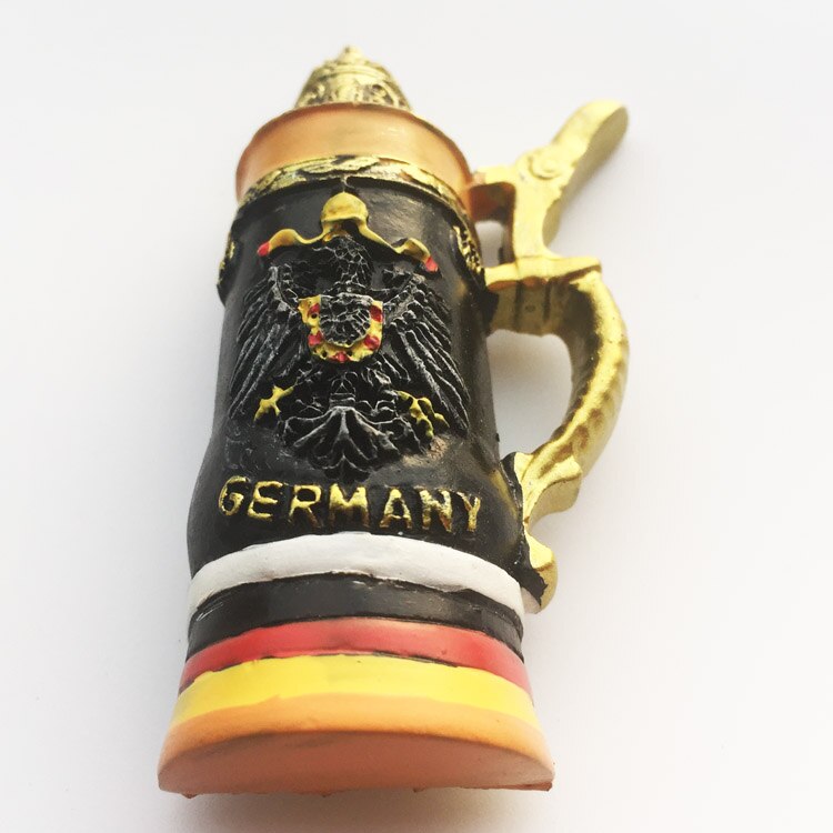 German tourist souvenir geographical sign classical beer mug magnetic stickers