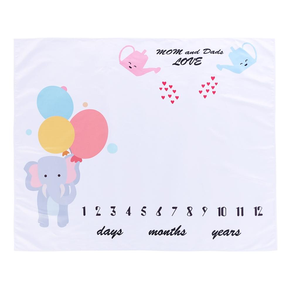 Karikatur aufbringen Kleinkind Baby Meilenstein PhotoProps Hintergrund Decken Spielen matt Hintergrund Tuch Kalender Foto Zubehör