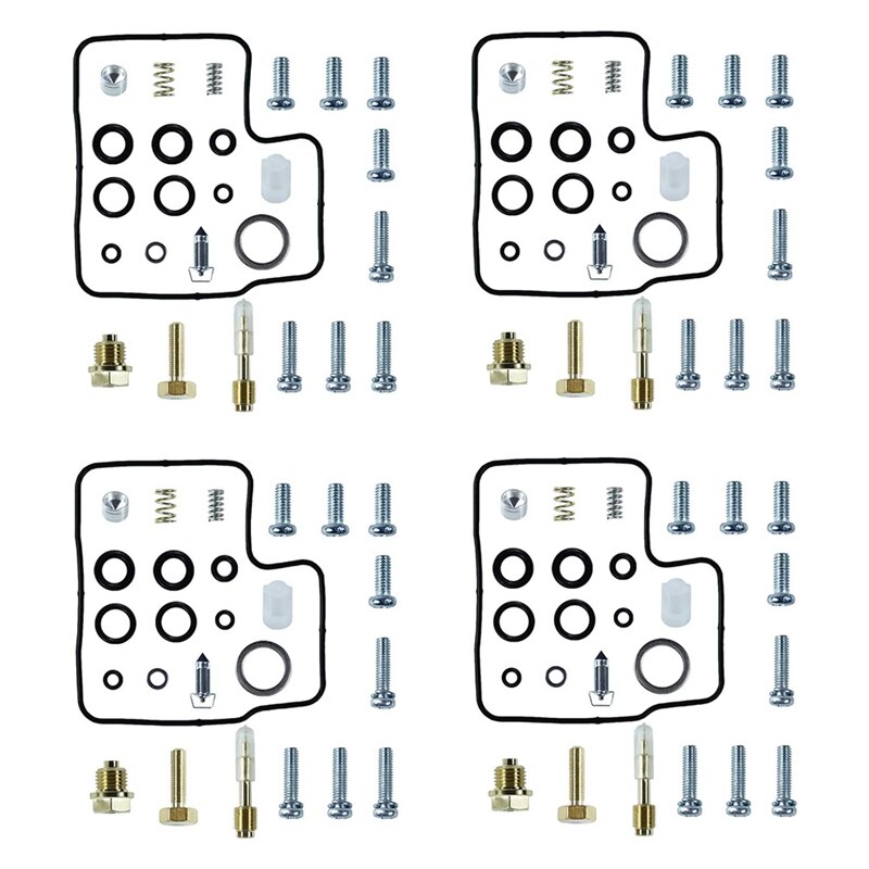 4 Pack Carburetor Rebuild Kits for Honda V45 Magna VF750C 1982-1983 and Honda V45 Sabre VF750S 1982-1983 Motocycle Carb: Default Title