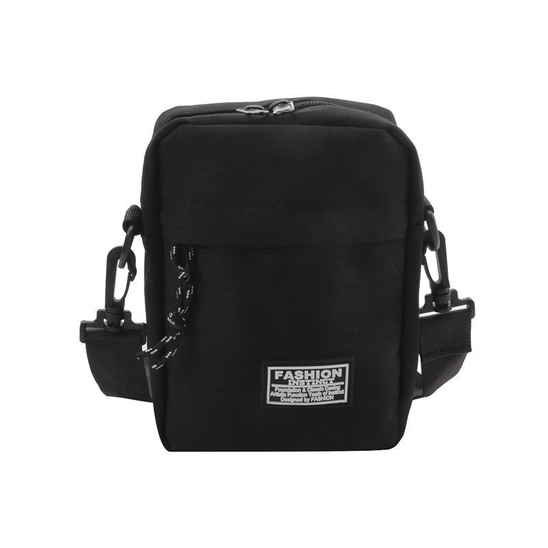 Neue Oxford praktisch tasche Herren Umhängetaschen hängen Hals Geldbörse vertikale Handtaschen alle-Spiel Mini kleine Umhängetasche: Schwarz
