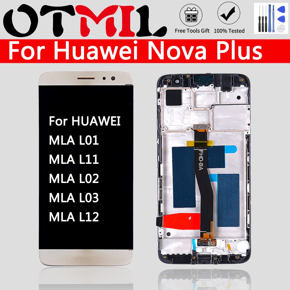 OTMIL 5,0 "100% Neue Für Huawei Nova Plus LCD Touch Screen Digitizer Ersatz Für HUAWEI Nova Plus Display