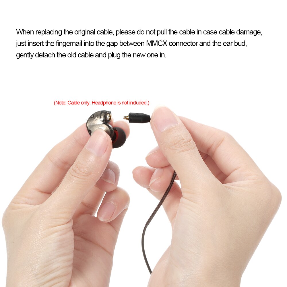 3,5mm Kopfhörer Kabel für Shure SE215 SE315 SE425 SE535 SE846 UE900 Kopfhörer Draht Abnehmbare Ersatz Kabel mit Mikrofon