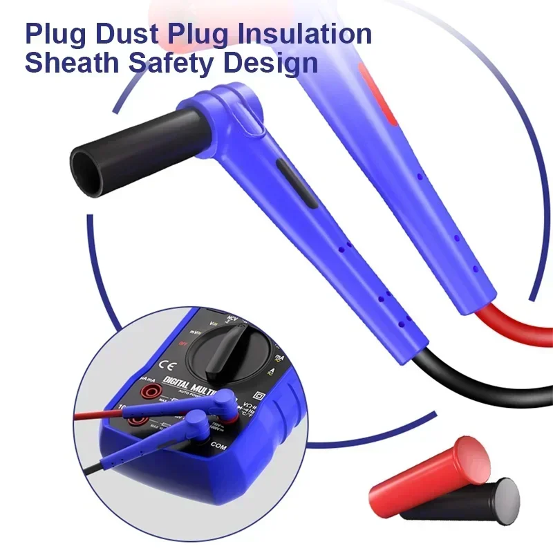 MECHANIC RP15 Stainless Steel Multimeter Pen 1000V 20A Wire Interchangeable Tips Universal Fine Point Needle Soft Test Probe