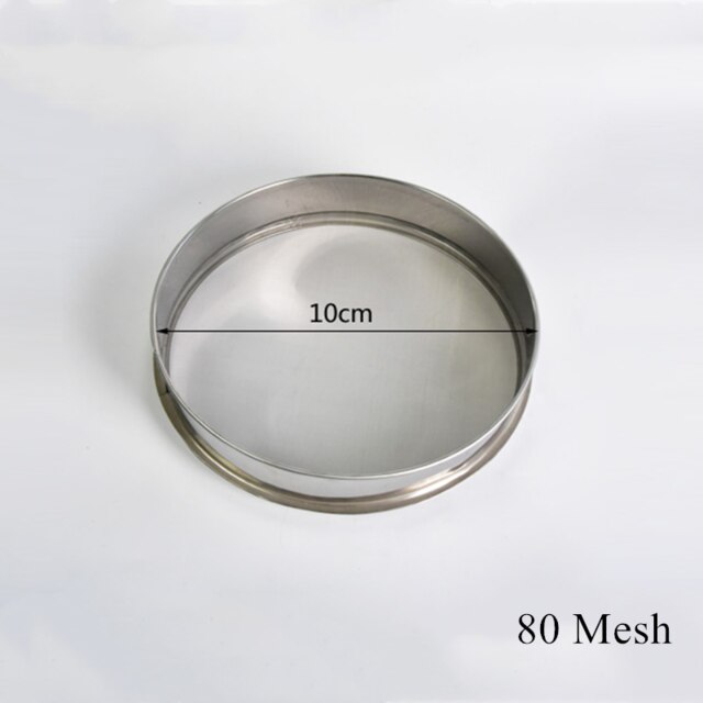 Pottery Tools Stainless Steel Sieve Filter for Ceramic Clay Polymer Scraping Modelling Crafts Glaze Pigment Mud Filter: 10cm 80Mesh
