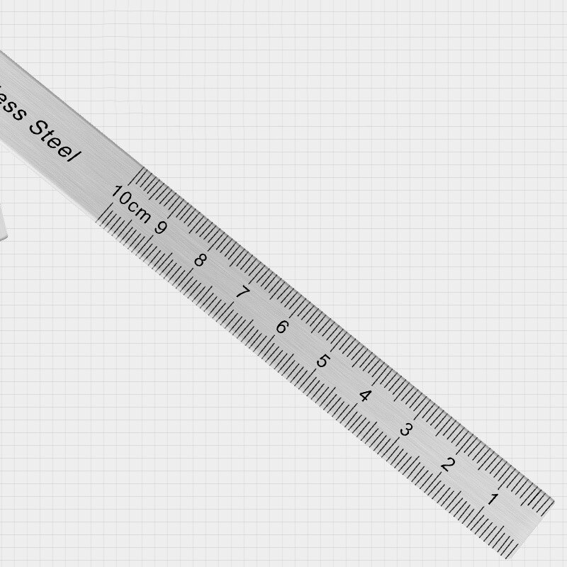 180 Degree Adjustable Protractor Stainless Steel Gauge Round Head Caliper Measuring Ruler for Woodworking Engineering Drawing