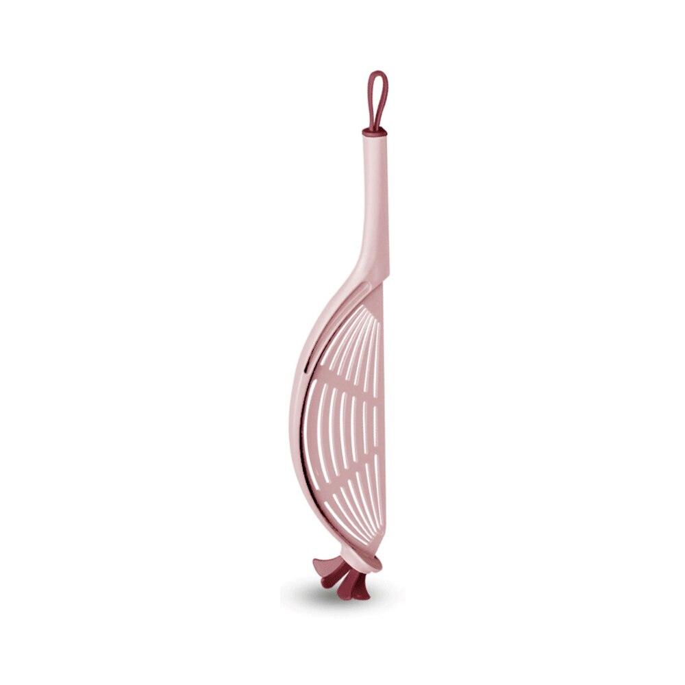 Kitchen Rice Drainer Washing Stirring Sieve Household Plastic Rice Washer Noodle Fruit Cleaner Multifunctional Colander Tools: Pink