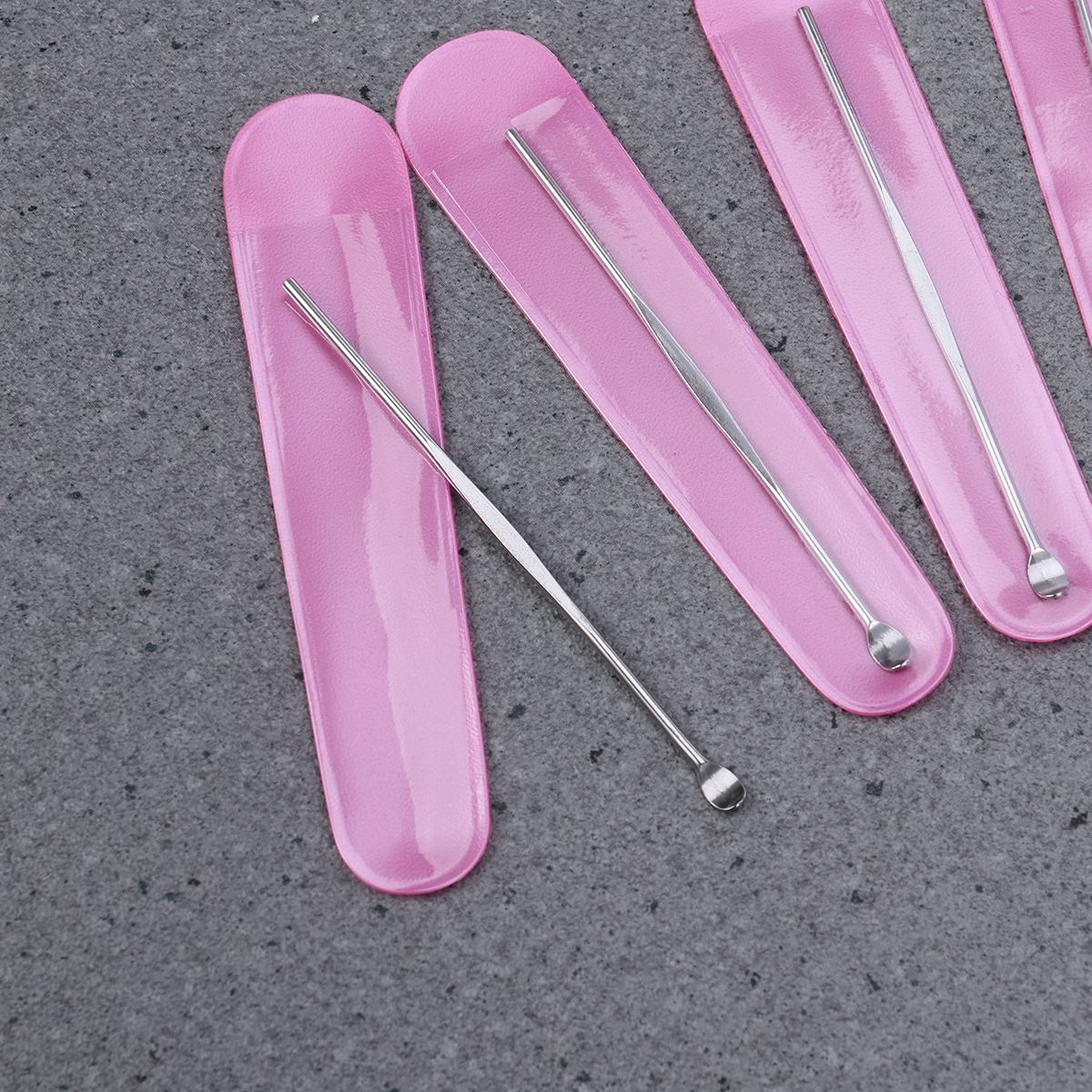 6 st öronpetare i rostfritt stål curette öronrengöring öronvax ta bort verktygsrengöring öronplockare