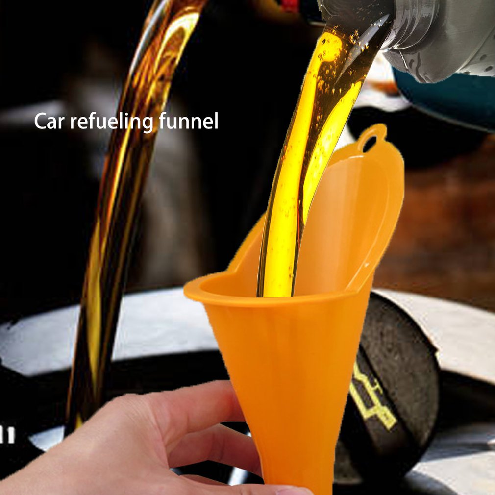 Multipurpose Long Stem Plastic Funnel for Cars, Gas Tanks, Engine Oil, Water, Diesel Fuel, Kerosene, Gasoline, and Other Liquids