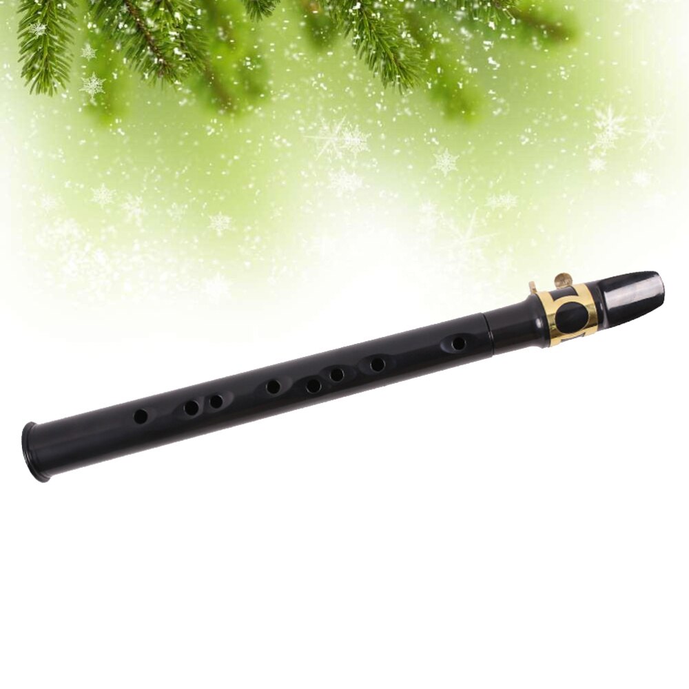 1Pc Portable Saxophone Mini Musical Wind Instruments Pocket Trumpet for Kids Beginner (Black): Default Title