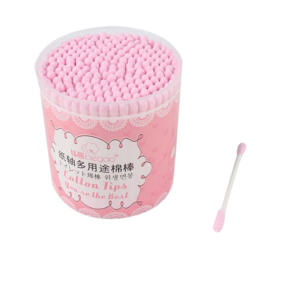 200pcs/box Cotton Swab Disposable Double Head Ended Makeup Cotton Swabs Cosmetic Tool Cotton Buds Ear Clean Tools