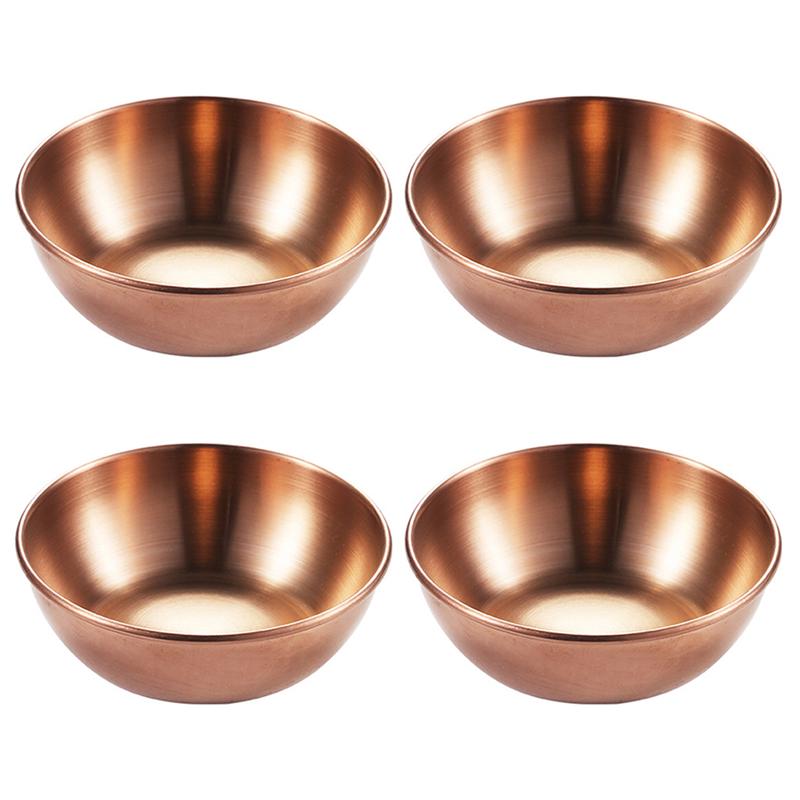 4pcs Appetizer Serving Tray Simple Sauce Dishes Miniature Spice Dish Plate