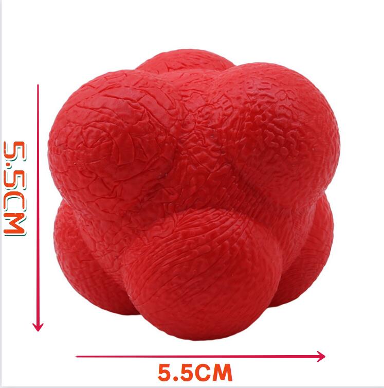 Lage Moeilijkheidsgraad Agility Zeshoekige Reactie Bal Training Verbetering Van Hand-Eyereaction Fitness Bal Reaktionstraining Sport: Rood