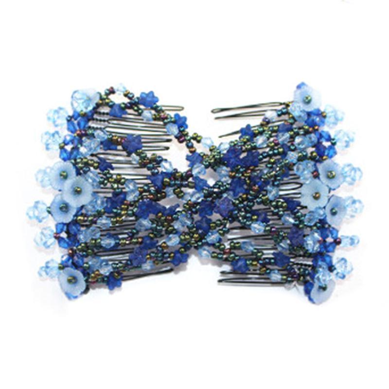 5 stk magic ez kammer perler elastisk stretch hår bolle maker kammer hår klips hår dekorasjon for kvinne jente
