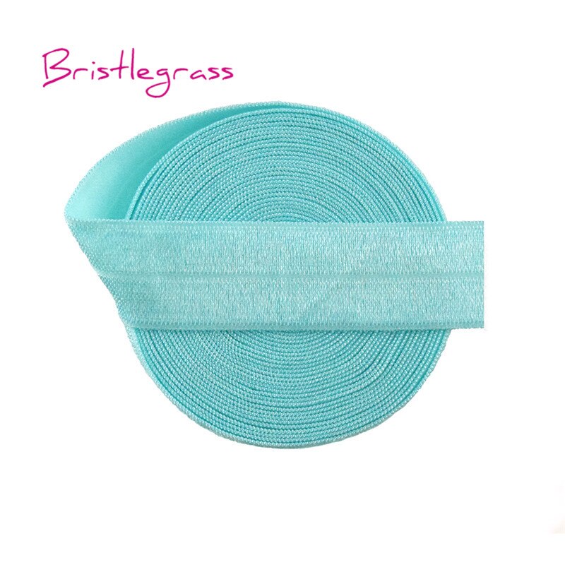Bristlegrass 8 yard combo 3/4 " 20mm effen kleur foe vouw elastiek spandex satijnen band haarelastiek hoofdband kant trim diy naaien