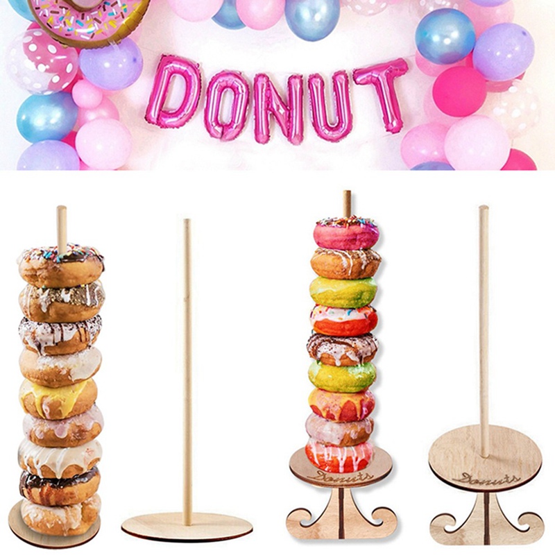 Donuts Stand Donut Muur Display Houder Bruiloft Decoratie Verjaardag Feestartikelen Baby Shower Hout Donut Houder Partij Decoratie