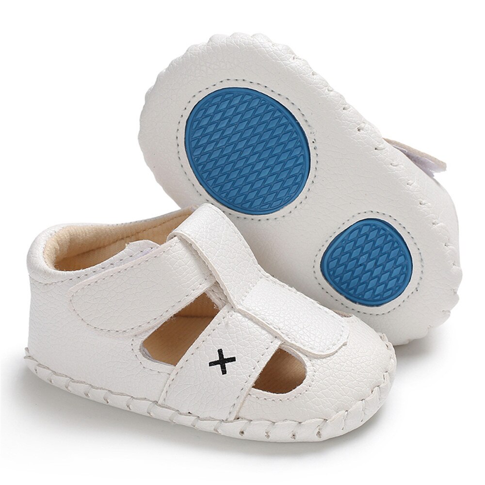 0-12M sandali per neonato estate PU scava fuori scarpe da passeggio traspiranti per bambini calzature piatte con suola morbida antiscivolo: C / 1