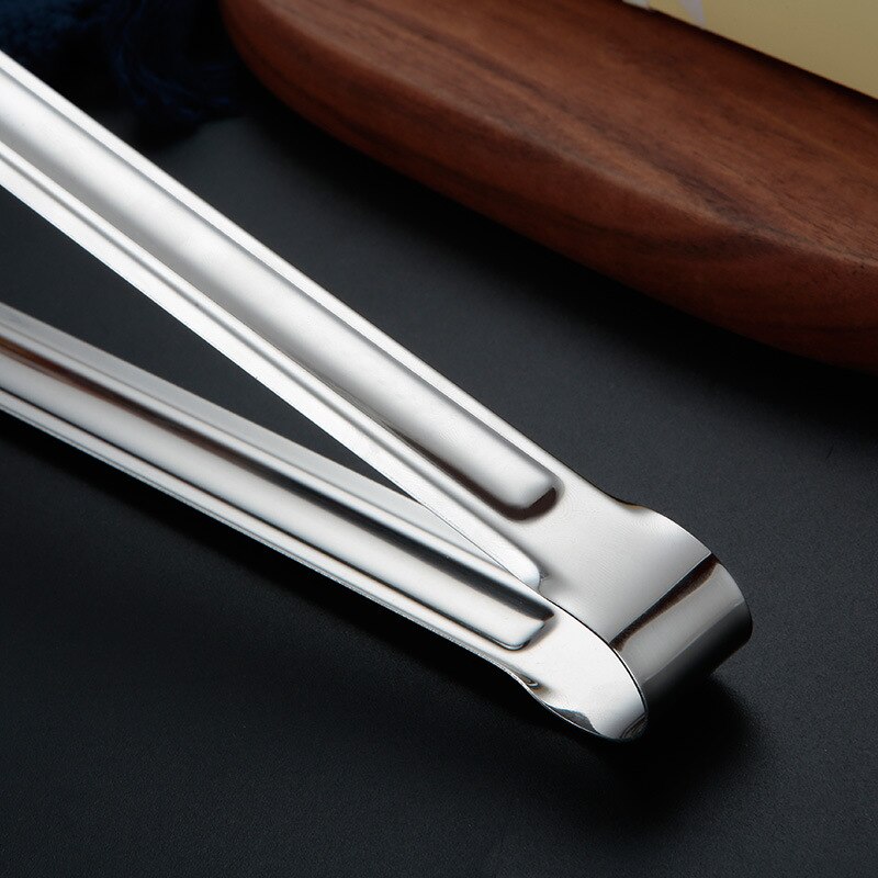 Portable 304 Stainless Steel Food Clip Food Clip Barbecue Bread Steak Clip Baking Cake Tools Kitchen Supplies