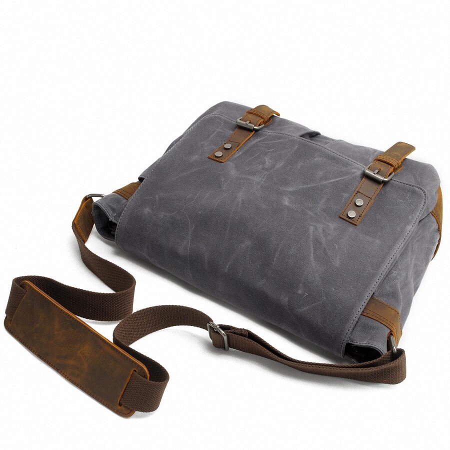 Mannen Messenger Bags Waterdichte Canvas Mannen Vintage Handtassen Reizen Schoudertassen 14 Inch Laptop Aktetas LI-1488