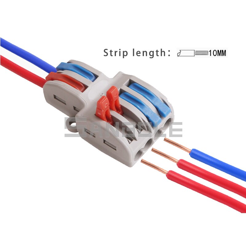 Klemrække to i fire / seks ud hurtig tilslutning gren universal kabel konnektor stik led lampe mini hurtig wire spl -42/62