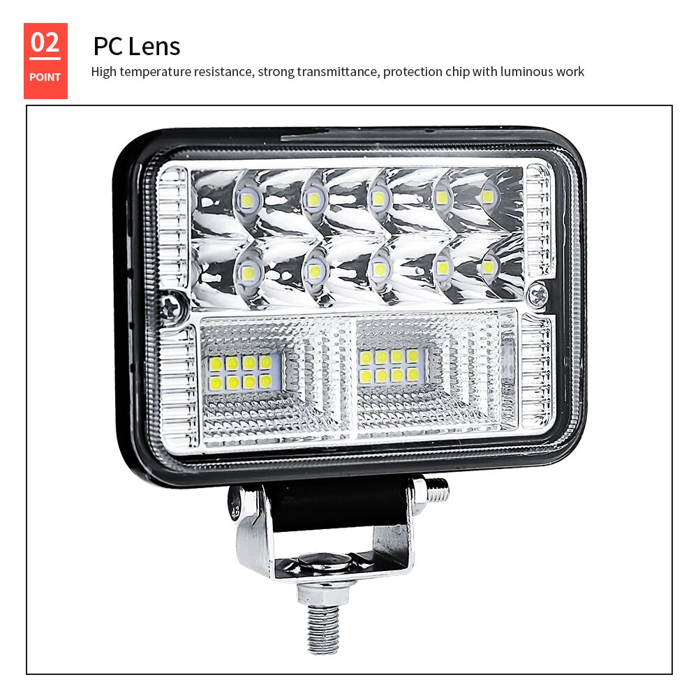 Platz 78W LED Arbeit Licht 12-24V aus Straße Flut Stelle Lampe Für Auto Lkw