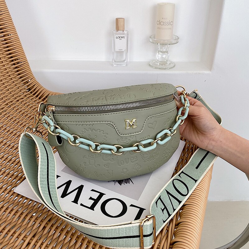 Damen herbst retro einfach zu kombinierende schultertasche, achseltasche, schlichte umhängetasche, handtasche, crossbody-tasche: Grün -3