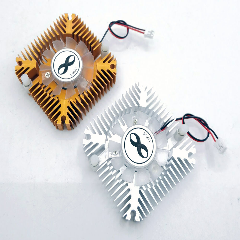 1 Uds 5 uds 10 Uds 5W 10W disipador de calor Led de alta potencia con ventilador de refrigeración de aluminio para 5W/10W Led 12V