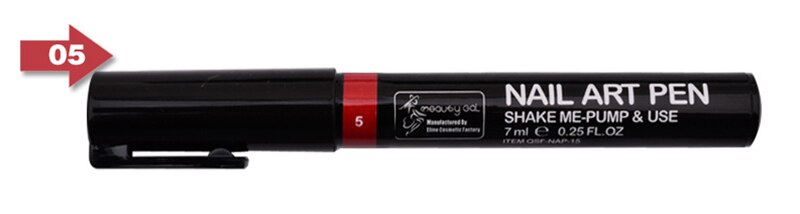 Bolígrafos pintados en 3D, herramientas de Arte de uñas, 16 colores, decoraciones, pinceles para uñas: Gris oscuro
