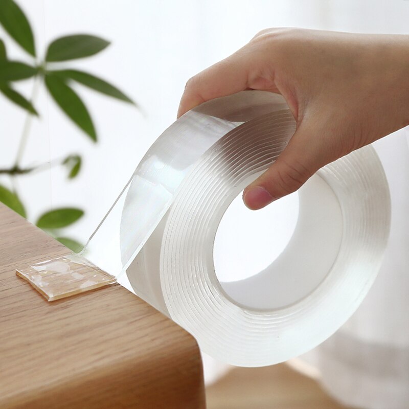 Xiaomi 1M/2M/3M/5M Lengte Nano Magic Tape Dubbelzijdige Tape Transparant notrace Herbruikbare Waterdicht Plakband Reinigbare