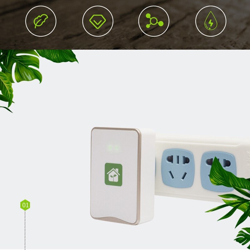 Purificador de ionizador sem filtro do gerador de íons negativos do purificador de ar pluggable alérgenos limpos, poluentes, molde, odores