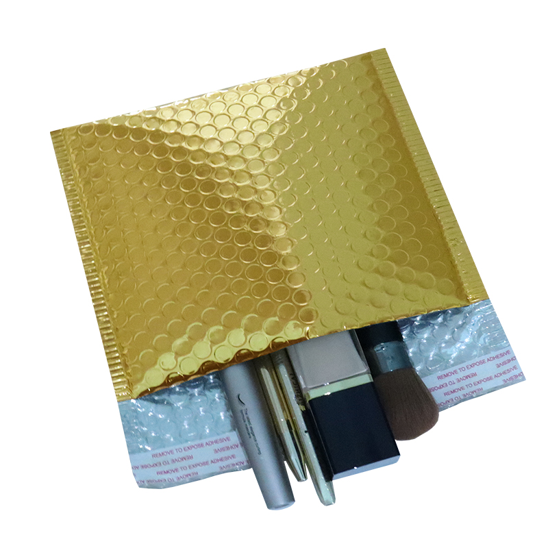 10PCS Gold Metallic Bubble Mailers Foil Bubble Bags Aluminized Postal Bags Wedding bags Packaging Padded Envelopes