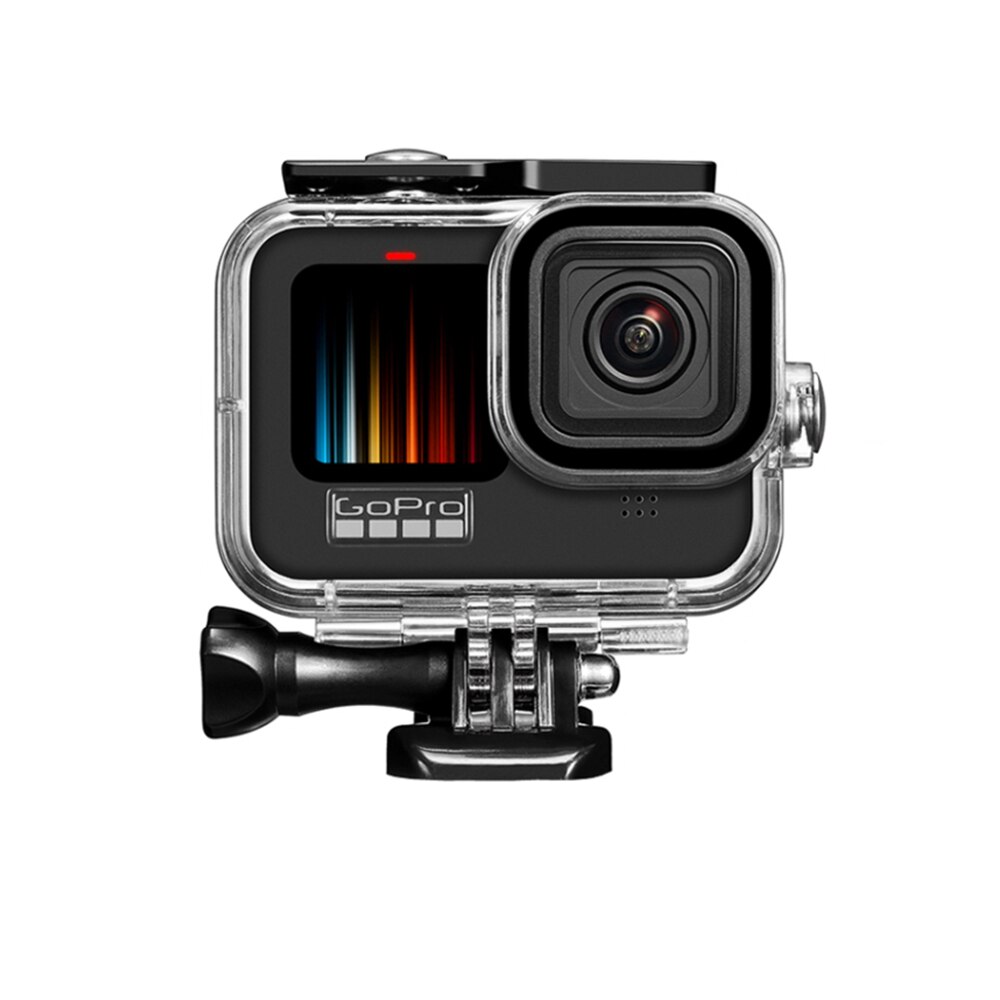 Til gopro hero 10 9 sort etui vandtæt 60m hus dykning beskyttende undervands dykkercover til go pro 9 10 gopro 9 tilbehør