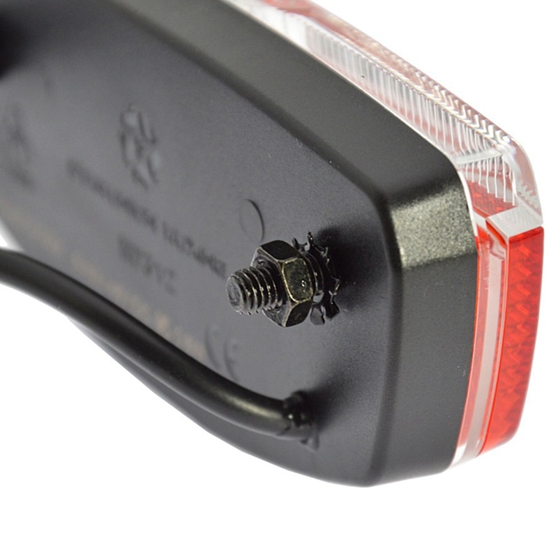 Ebike Achterlicht Elektrische Fiets Achterlicht Ingang 6V- 48V Led Lamp Met Fiets Reflectoren E-Bike achterlicht