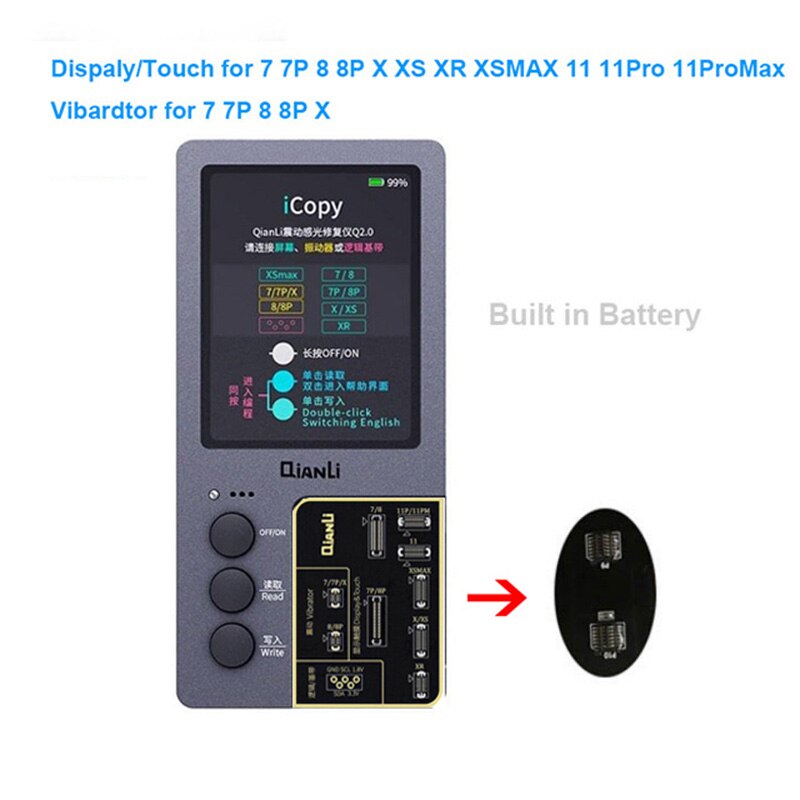 Qianli Icopy Plus 2.2 2.1 IPHONE Batterie Écran LCD Vrai Ton